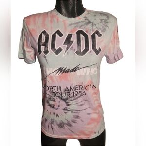 ACDC Colorful Tie Dyed T Shirt XS